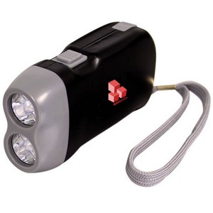 [CT3472] 2 Led Hand Press Flashlight