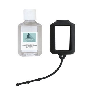 [PP0015] 60 Ml. (2 Fl. Oz.) Hand Sanitizer With Silicone Holder