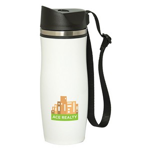 [WB9208] Floren Hill 450 Ml. (13.5 Fl. Oz.) Bottle With Strap Lid