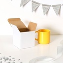 Ceramic Mug Box: 4.25" W x 4.25" H x 4.25" D