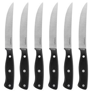 [TRCH6SKCDEB] 6Pc Triple Rivet Steak Knife Set