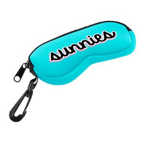 [0045-3M-1C] Neoprene Eyeglass Case w/Zipper & Clip (1 Color)