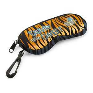 [0045-3W-4CP] Neoprene Eyeglass Case w/Zipper & Clip (4-Color Process)