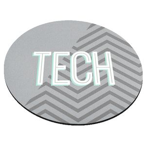 [0204-21-T] 9" Diameter Standard Neoprene Round Mouse Pad - 4 Color Process