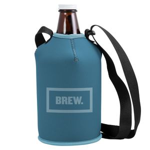 [0406-1C] Neoprene Growler Cover w/Strap & Hook Closure