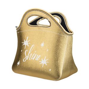 [0667-3L-1C] Klutch Metallic Neoprene Lunch Bag