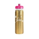 22 Oz. Van Metro Metallic Sport Bottle w/Sleeve & Push-Pull Lid