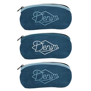 [1020-3U-1C] L.E.N.S. Large Eyewear Denim Neoprene Storage