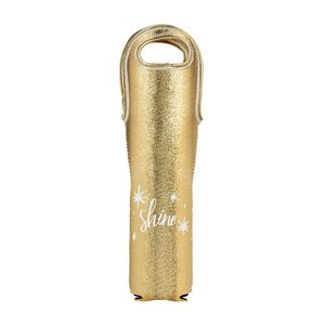 [1029-3L-1C] Metallic-Neoprene Single Wine Tote
