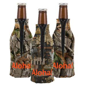 [115-TC] Trademarked Camo Zippered Bottle Coolie