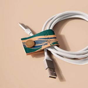 [1237-LH-MB-DB] Marbled Leather Cordito