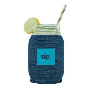 [1362-DEN] Denim Jar Kaddy