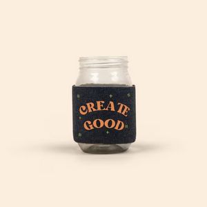[1363-3U-1C] Denim Jar Sleeve
