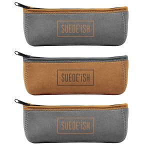 [1418-3S-1C] Suede-ish Canoe Pouch