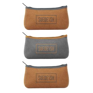 [1495-3S-1C] Large Suede-ish Canoe Pouch