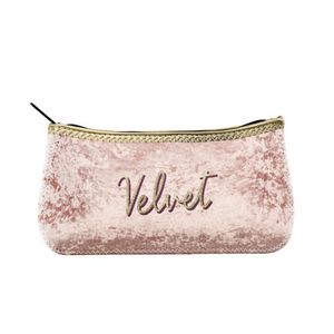 [1495-3V-1C] Large Velvet Canoe Pouch