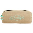 Doppelganger Burlap Neoprene Pouch