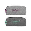 Doppelganger Heathered Jersey Knit Neoprene Pouch