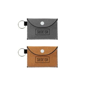 [1640-3S-1C] Bend & Snap Suede-Ish Neoprene Card Wallet