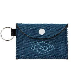 [1640-3U-1C] Bend & Snap Denim Neoprene Card Wallet