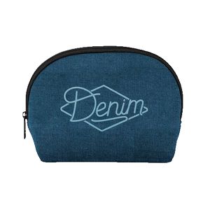 [1645-3U-1C] Cosmo Cutie Denim Neoprene Pouch