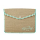 Burlap Snapfolio For 13" Macbook Air®/Macbook Pro®