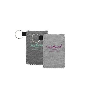 [1651-3H-1C] Heathered Jersey Knit Neoprene Card Guardian