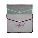 11" Macbook Air®/Macbook Pro® Heathered Jersey Knit Snapfolio