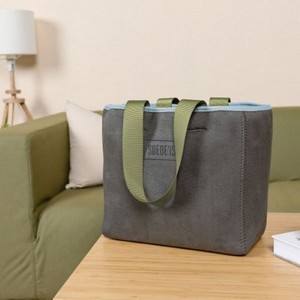 [2078-3S-1C] Small Suede-Ish Neoprene All Day Tote