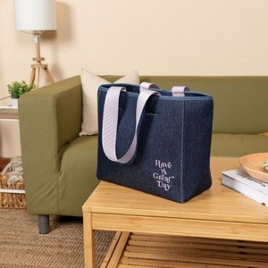 Denim Neoprene Small All Day Tote