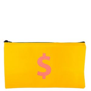 [21002LN] Horizontal Laminated Nylon Bank Bag w/Zipper