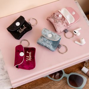 [2104-3V-1C] AirPods® Pro & 3rd Gen Velvet Neoprene Cover