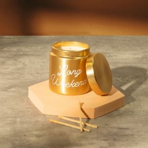 [3011-1C] 9 Oz Luxe Tin Candle - Direct Print