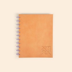 Disc-Bound Journal - Debossed Leather - Large
