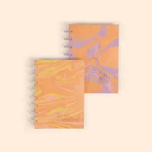 Disc-Bound Journal - Marbled + Debossed - Small