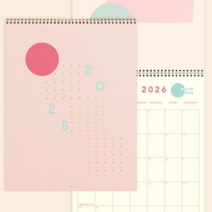 [3633-CG] Calendar - Jumbo - Vertical - Text Weight With Color Guts