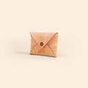 Marbled Leather Envelope - Small
