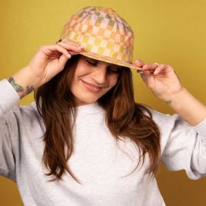 [4A00-PT-4CP] 6-Panel Hat - Flat Brim - Unstructured - Poly Twill 4cp