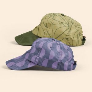 [4A10-PT-4CP] 6-Panel Hat - Curved Brim - Unstructured - Poly Twill 4cp