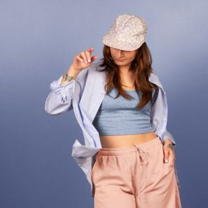 [4C00-PT-4CP] 5-Panel Hat - Flat Brim - Unstructured - Poly Twill 4cp
