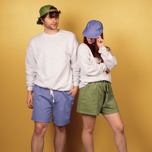 [4C00-PT-EMB] 5-Panel Hat - Flat Brim - Unstructured - Poly Twill