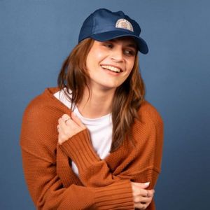 [4C10-PT-EMB] 5-Panel Hat - Curved Brim - Unstructured - Poly Twill