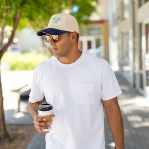 [4D10-CR-EMB] 5-Panel Hat - Curved Brim - Structured - Corduroy