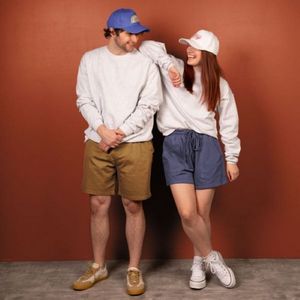 [4D10-PT-EMB] 5-Panel Hat - Curved Brim - Structured - Poly Twill