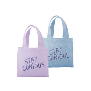 [5005-DN-1C] Continued Itty Bitty Colored Canvas/Denim Tote
