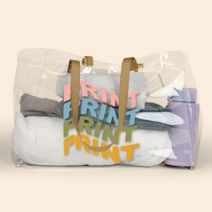 [5015-TV-1C] BABS Oversized Tote - Clear TPU