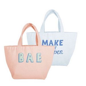 [5023-TT] Dumpling Two Tone Colored Canvas Tote