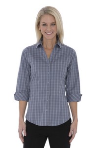 [L6005] Coal Harbour® Tattersall Check Woven Ladies' Shirt