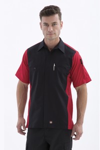 Red Kap® Short Sleeve Woven Crew Shirt