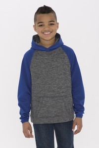 [Y2047] ATC™ Dynamic Heather Fleece Two Tone Youth Hoodie